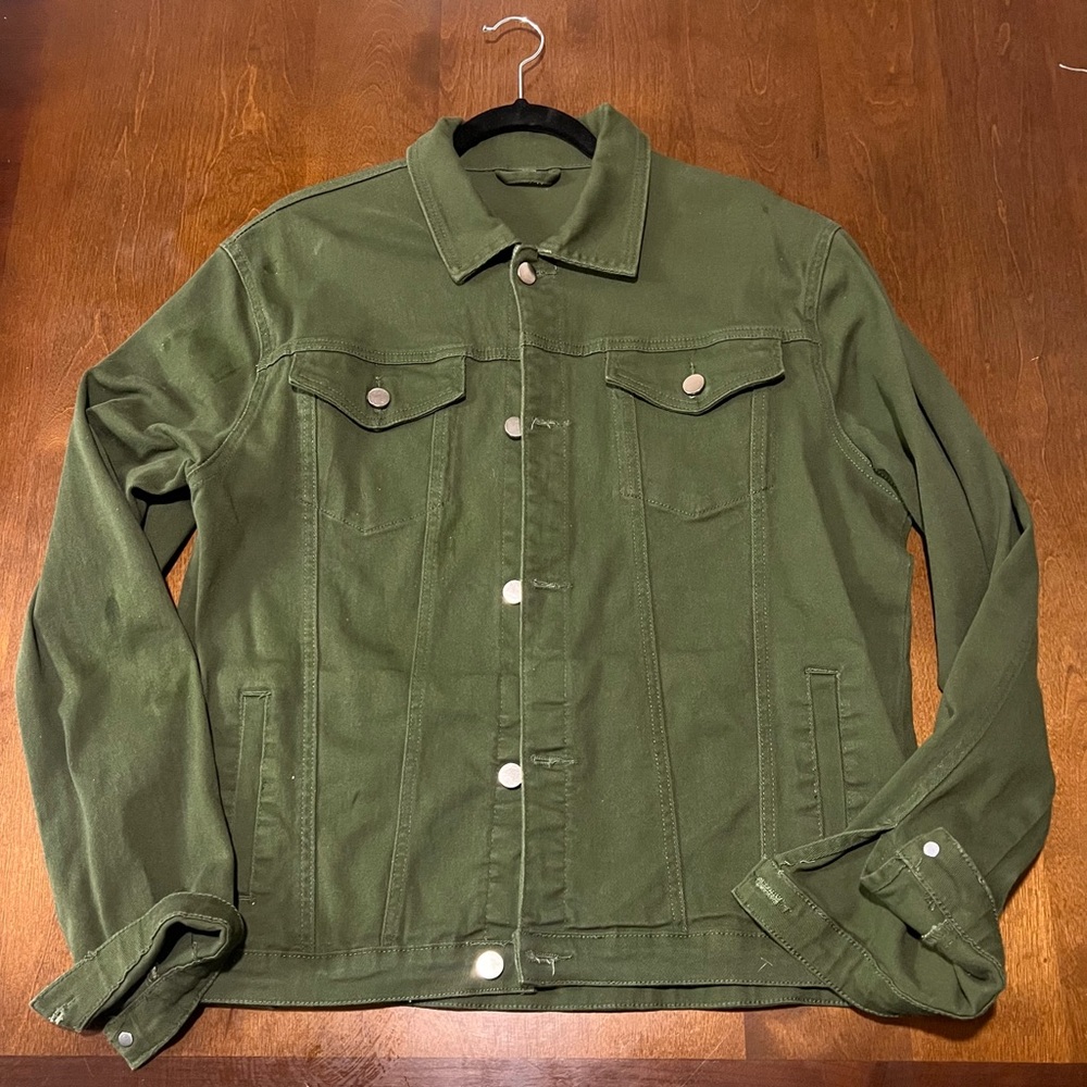 Olive Denim Jacket